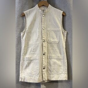 Zara Women's Cream Textured Vest Size XS